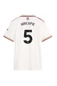 Arsenal Piero Hincapie #5 Jalkapallovaatteet Naisten Kolmaspaita 2025-26 Lyhythihainen